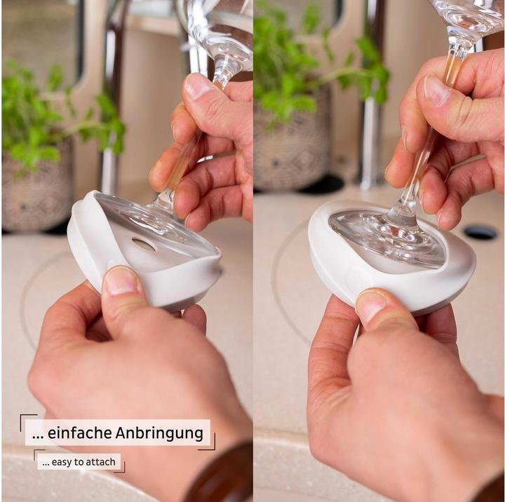 Image du produit Silwy préservatif magnétique pour verres à pied 1 pièce, anthracite/gris clair (1x)