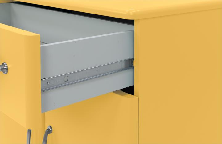 Produktbild tenzo Malibu Schrank Metall/Holzwerkstoff 86x41x92 cm (86 x 41 x 92 cm)