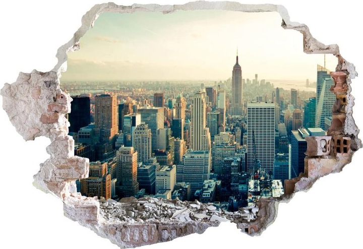 Actual product image Trenddeko 3D Skyline of New York City (120 x 82 cm)