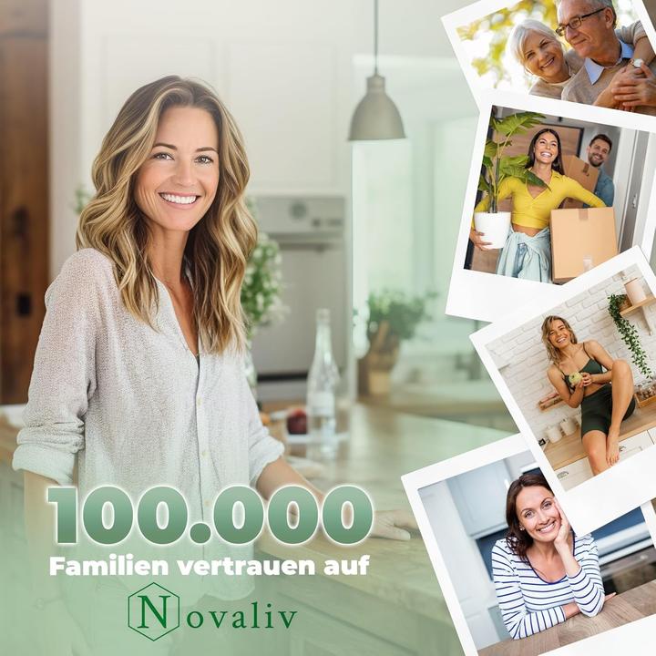 Produktbild Novaliv 3x Grosser Mülleimer mit Deckel - 35L Tretmülleimer mit Soft-Close-System - Stabiler Abfallei (35 l)