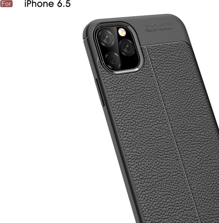 Actual product image Screenguard Apple iPhone 11 Pro Max Case Leather Design TPU Cover (Apple iPhone 11 Pro Max)