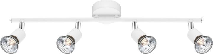 Produktbild Nova Luce BASE Deckenleuchte GU10 4-fach Weiss 51x8x10,9cm dimmbar 661004