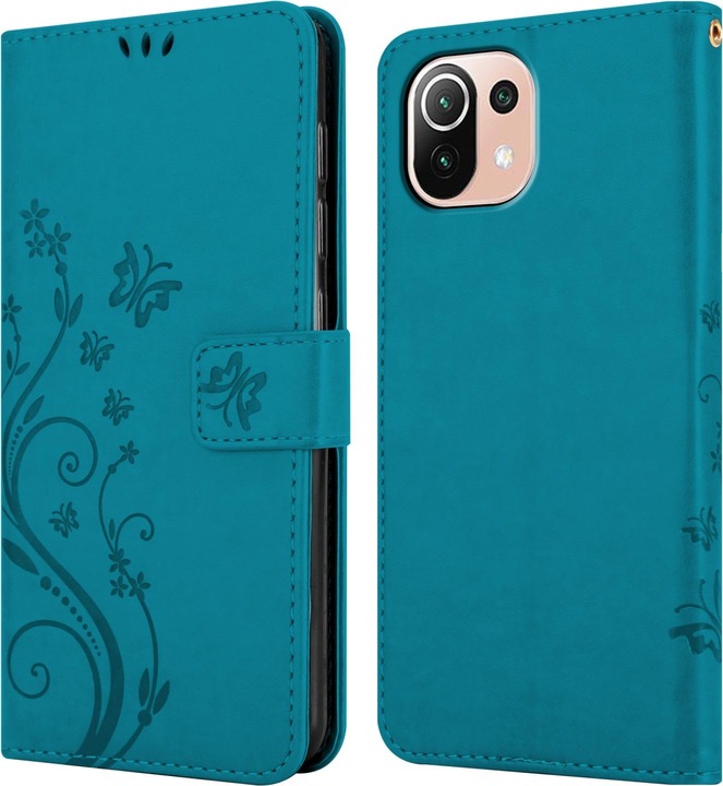 Actual product image Cadorabo Flower Book cover (Xiaomi Mi 11 Lite, Xiaomi Mi 11 Lite 5G)