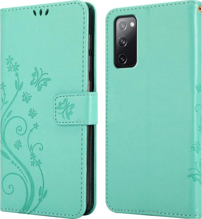 Actual product image Cadorabo Flower Book Case for Samsung Galaxy S20 FE (Samsung Galaxy S20 FE)
