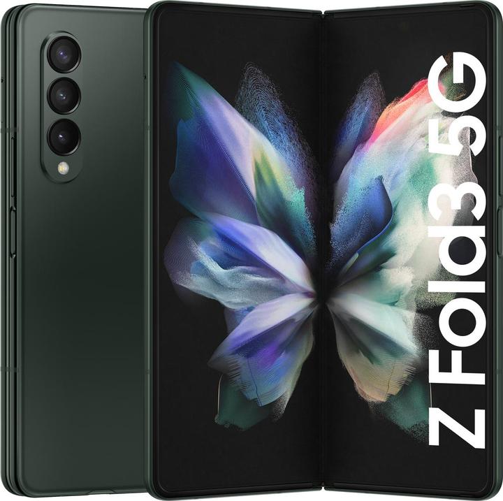 Produktbild Samsung Galaxy Z Fold3 5G EU (256 GB, Phantom Green, 7.60", SIM + eSIM, 5G)