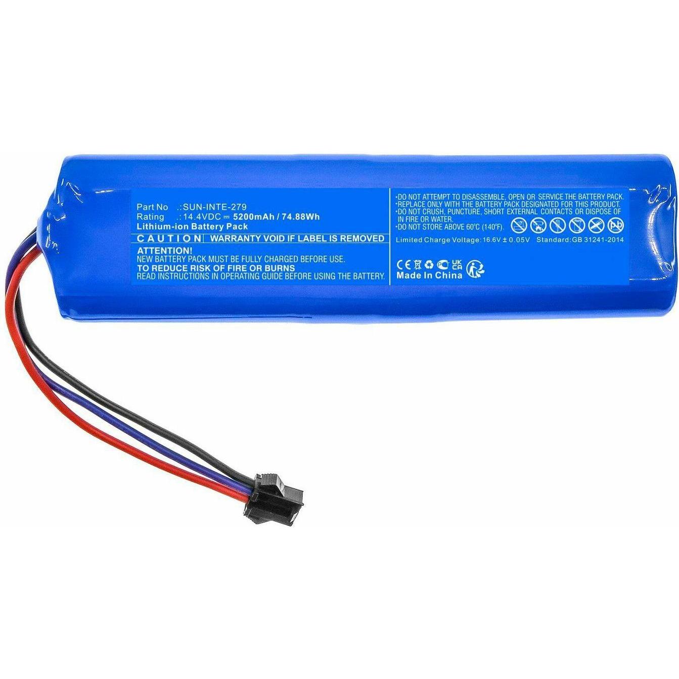 CoreParts Battery for Mamibot Vacuum, Staubsauger Roboter Zubehör, Blau