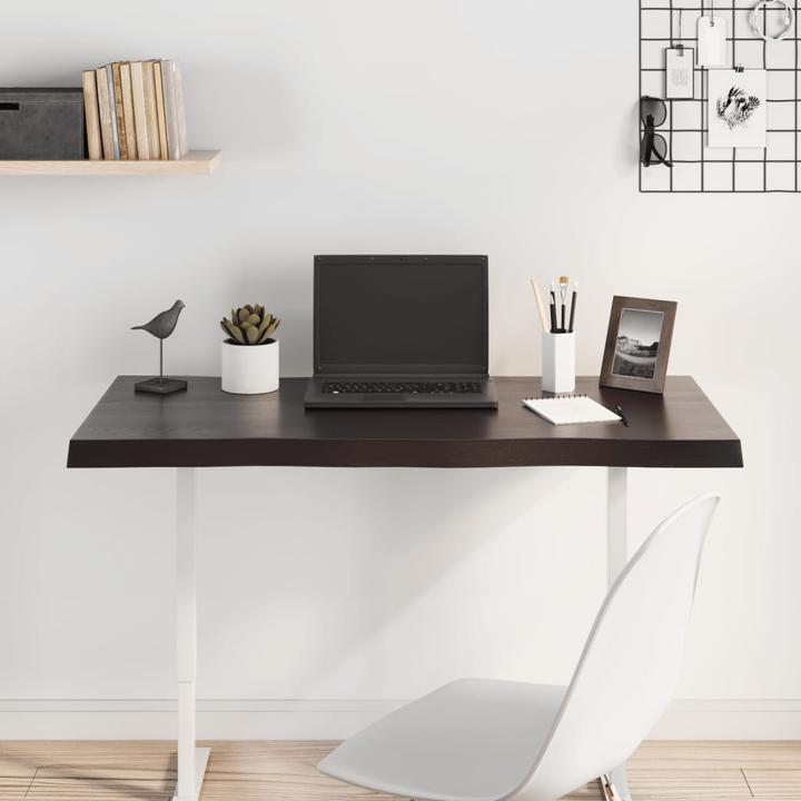 Image du produit VidaXL Tischplatte 100x40x4 cm Massivholz Eiche Behandelt (100 x 40 x 4 cm)