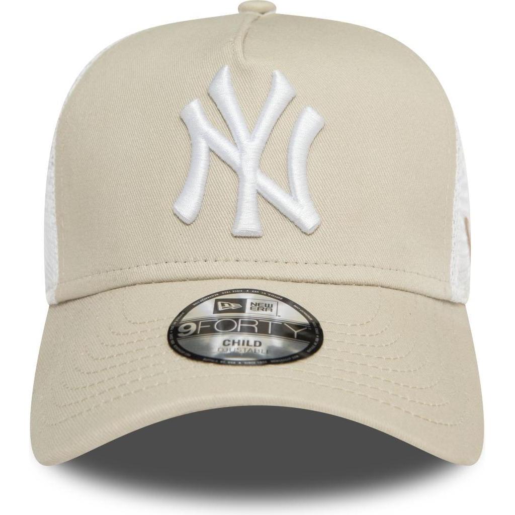 Thumbnail - New Era, Jungen, Cap, Kinder Trucker Cap - New York Yankees stone - Child, Beige, (53, 52 C, 54 C)