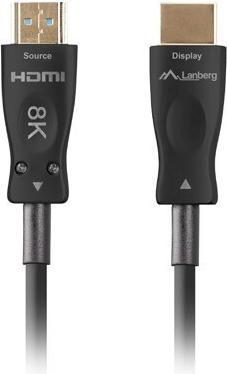 Immagine prodotto Lanberg Cavo HDMI M/M v2.1 100M 8K czarny optyczny AOC (100 m)