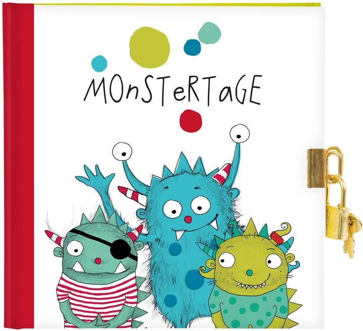 Actual product image Goldbuch Diary Monster (17 x 17 cm, Plain)