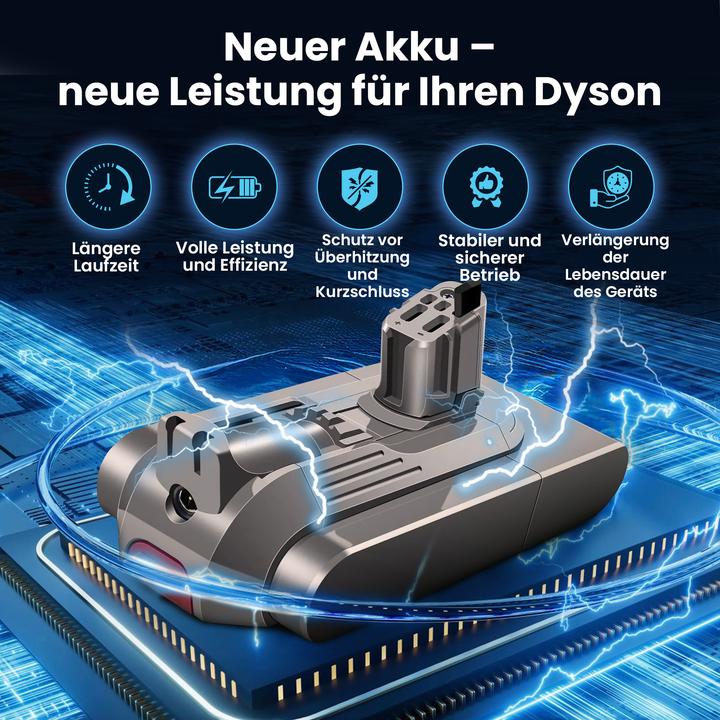 Image du produit Extralink Batterie Akku für Dyson Staubsauger V11 (Click type) 25.2V 4000mAh