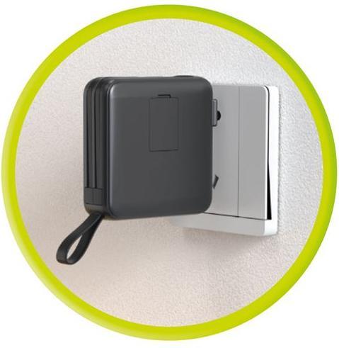 Image du produit Mobile Origin Powerbank & Travel Charger Lightning/USB-C Cable MagSafe AW/iPhone Compatible black Powerbank -... (10000 mAh)