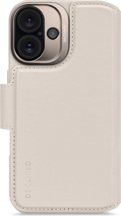 Produktbild Decoded Leather Detachable Wallet MagSafe Case with Wallet for iPhone 16 - Pink (Apple iPhone 16)