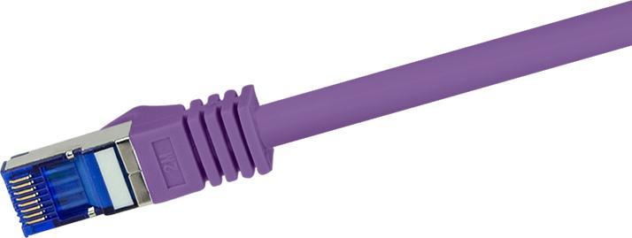 Produktbild LogiLink Patchkabel Ultraflex, Kat.6A, S/FTP, 1,5 m, violett mitCat.7 Rohkabel, extra flexibles & weiches Kab (S/FTP, CAT6a, 1.50 m)