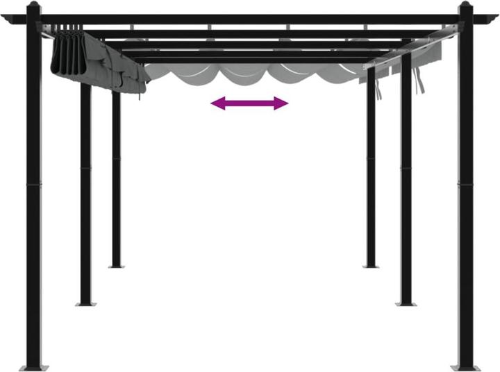 Produktbild vidaXL Gartenpavillon (600 cm, 300 cm)