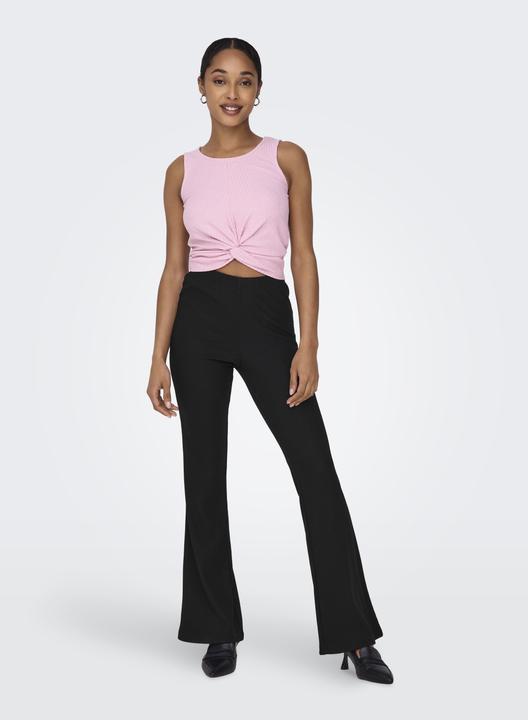 Actual product image Only Flared knitted waistband trousers Trousers (32)