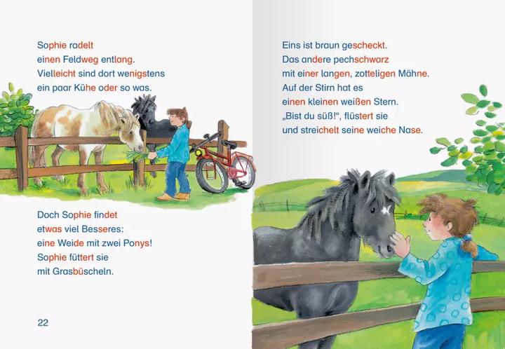 Actual product image Ravensburger Leserabe mit Mildenberger Silbenmethode: Pferdegeschichten (German, Julia Boehme, Dorothea Ackroyd, 2023)