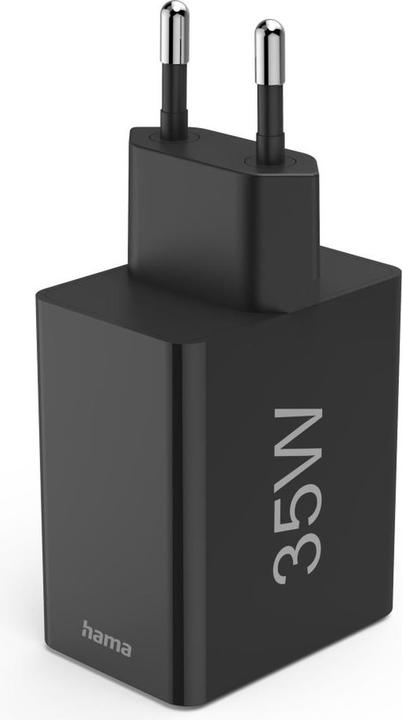 Produktbild Hama Schnellladegerät, 1x USB-C PD, 3x USB-A, Mini-Ladegerät, 35W, Schwarz (35 W, 4 Ports)