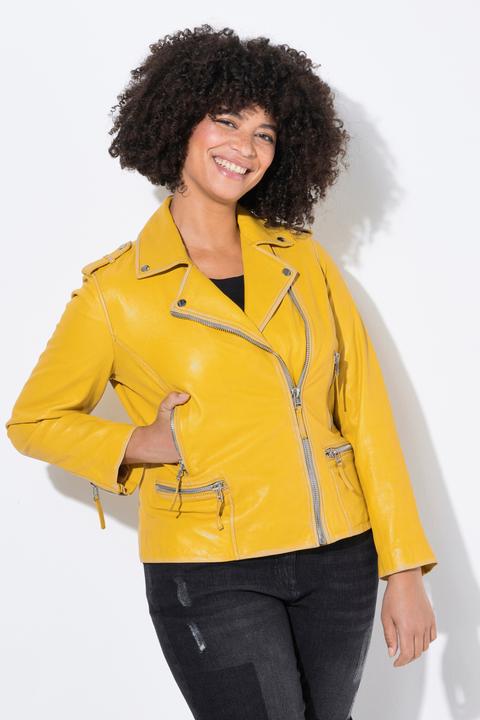 Produktbild Angel of Style Leder-Bikerjacke, echtes Leder, Farbe, Langarm (54)