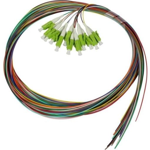 Synergy 21 LWL-Pigtail-LC 50/125u 2mtr. OM5 12-Pack farbig (2 m), Netzwerkkabel