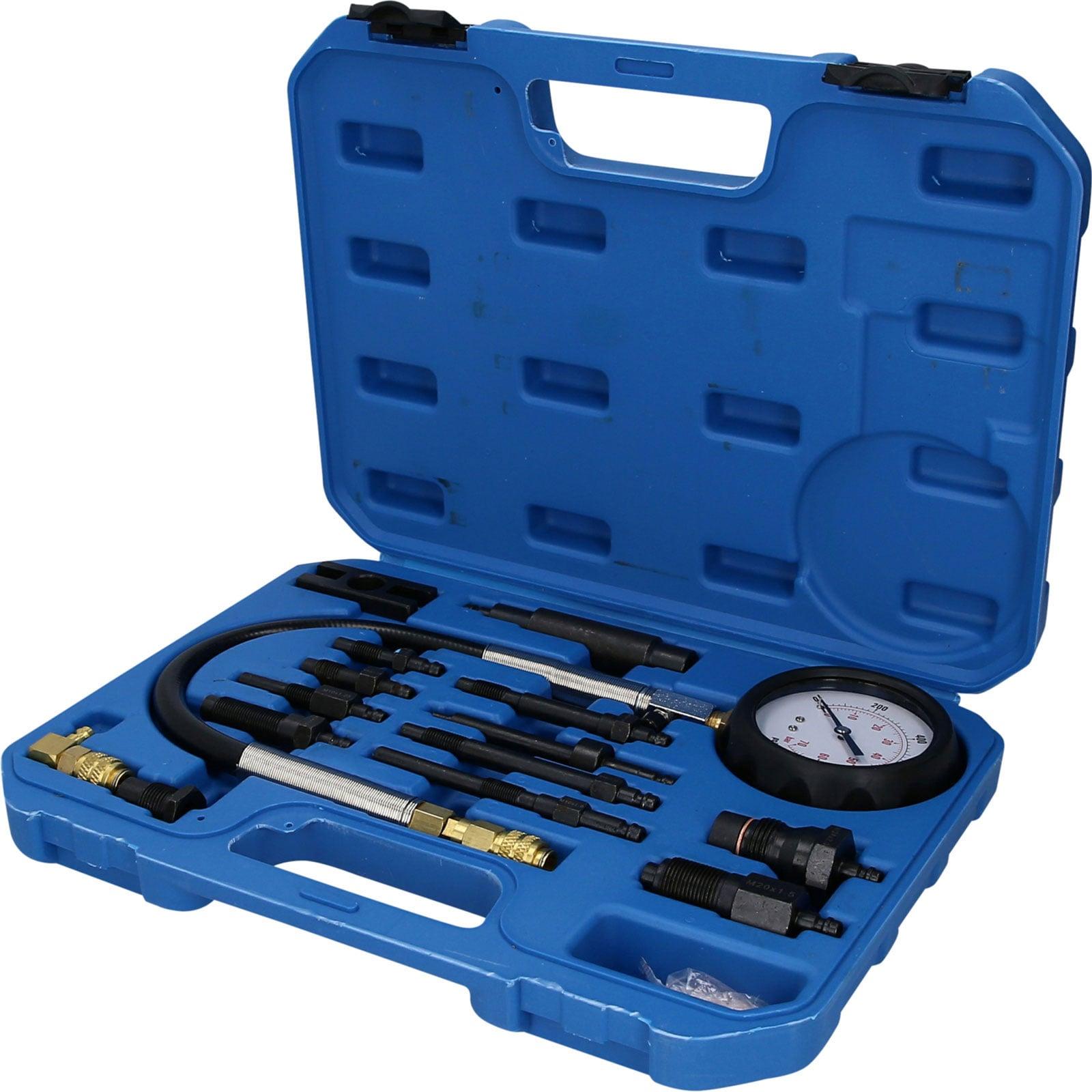 Brilliant Tools, Utensili autofficina, Set di tester di compressione per motori diesel 13 pezzi.