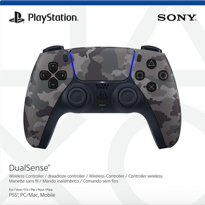 Actual product image Sony DualSense Wireless-Controller - Camouflage Grey (PC, PS5)