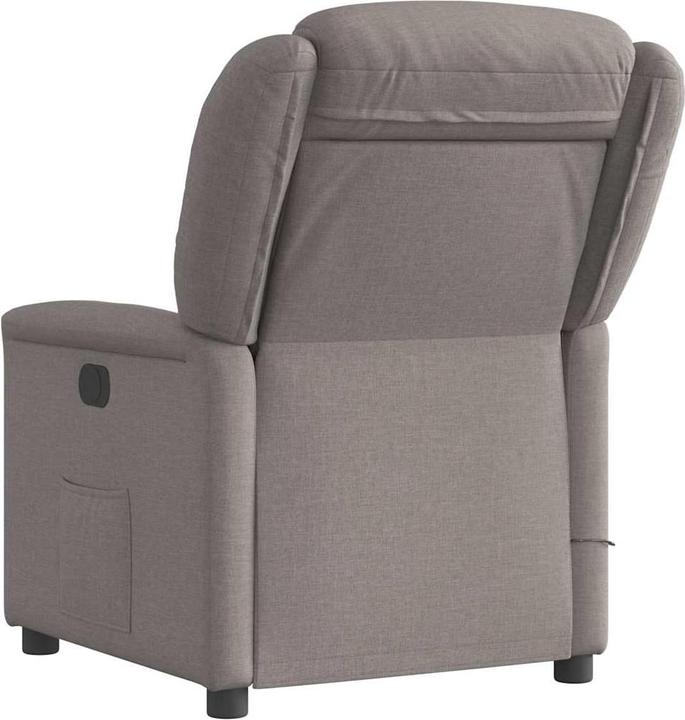 Immagine prodotto VidaXL Poltrona massaggiante elettrica in tessuto color tortora