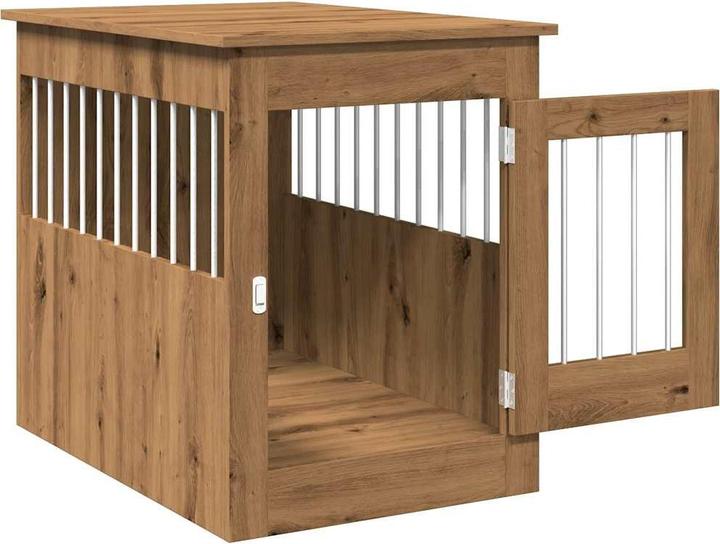 Actual product image vidaXL Dog cage in furniture style Artisan oak 55x80x68 cm wood-based material