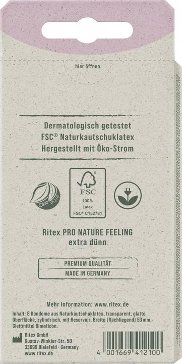 Actual product image Ritex PRO FEELING Kondome 8 Stück (8 pcs.)