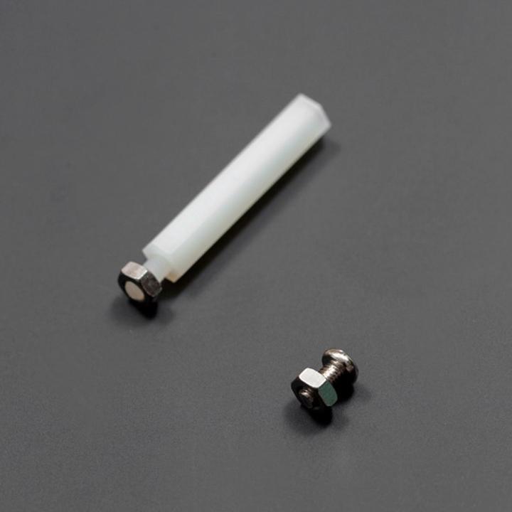 Actual product image DFRobot M3x30mm nylon spacer bolt set 10 pieces