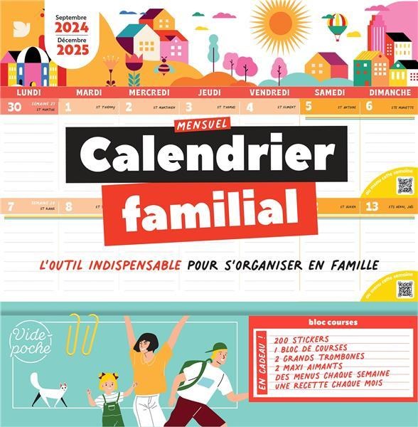 Image du produit Calendrier familial (32 x 32 cm, Non contraignant, Français)