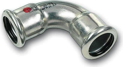 Actual product image Sanha Pressed elbow zinc. 90 * v / v SANHA-Therm, d, 35 (Angled connection)