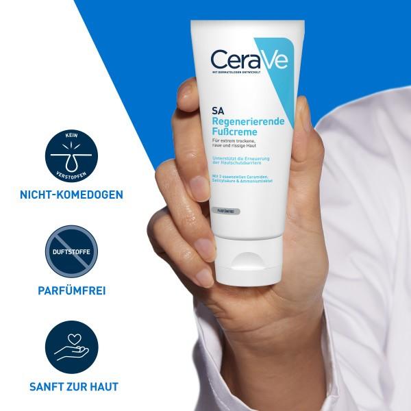 Image du produit CeraVe SA Crème Pieds Régénérante (Crème et gel pour les pieds, 88 ml)