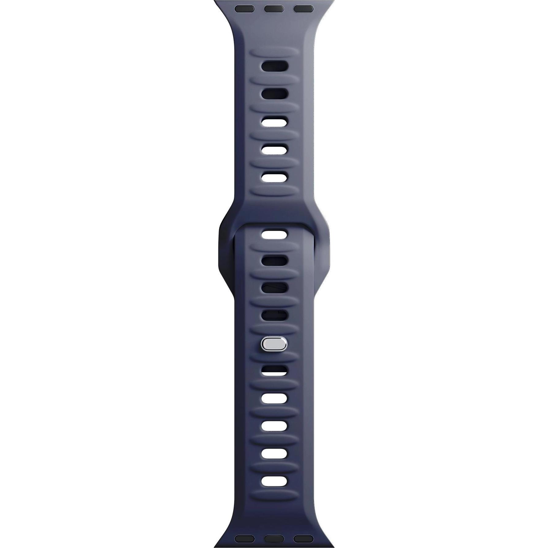 3MK Silicone Watch Strap szary/grey dla Apple Watch 38/40/41mm (Edelstahl, Silikon, 3, 4, 9, Ultra), Uhrenarmband, Grau