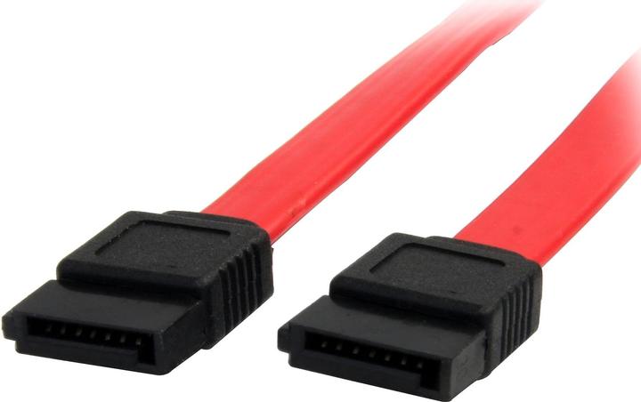 Actual product image StarTech 45cm SATA cable - internal 7pin S-ATA data cable -Serial ATA connector cable - Red