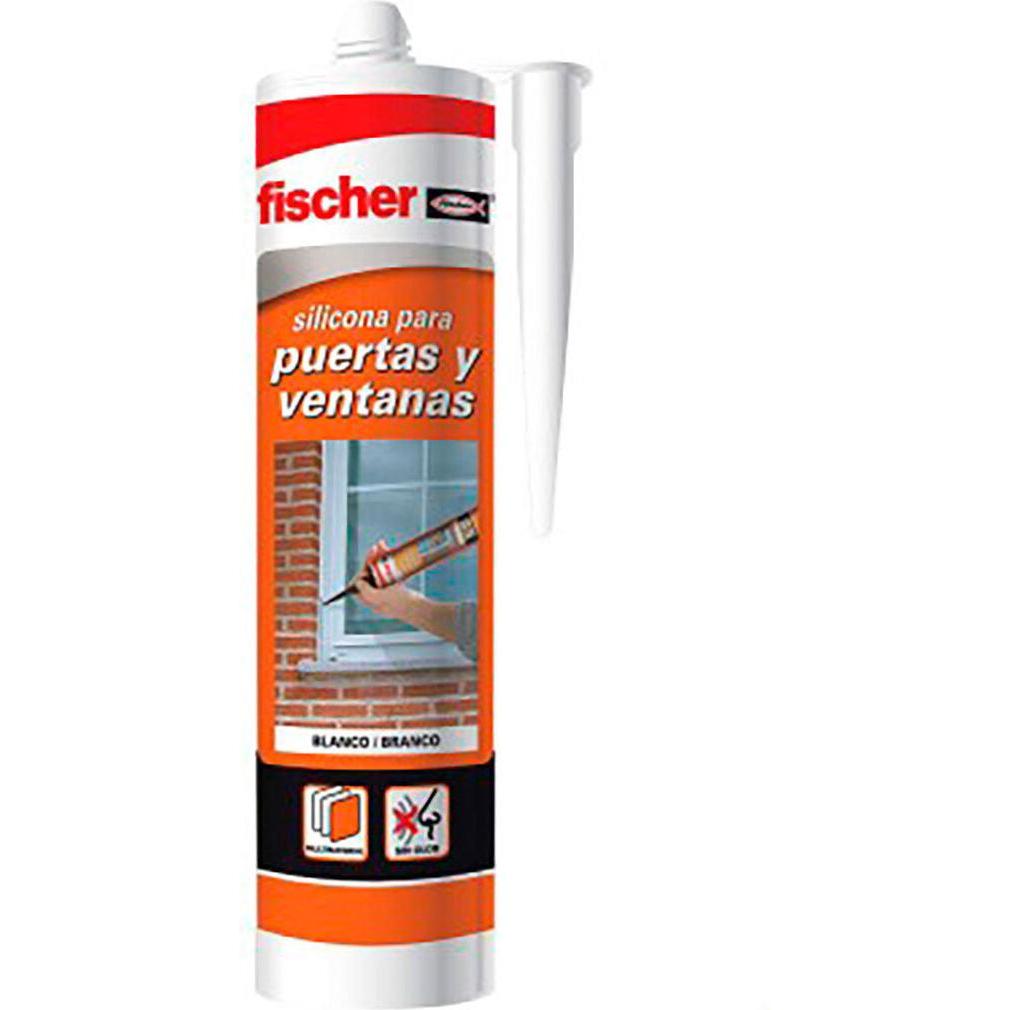 Fischer, Tassello, Silikon 505444 Türen Fenster Weiss 300 ml