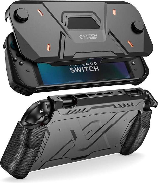 Actual product image Tech-Protect Carbonox-Hülle für Nintendo Switch 2, Schwarz (Switch 2)