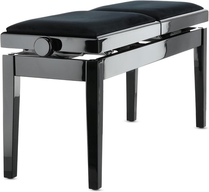 Actual product image Gewa Deluxe Double Piano Bench with Elegant Design, Sturdy Construction, and Adjustable Height
