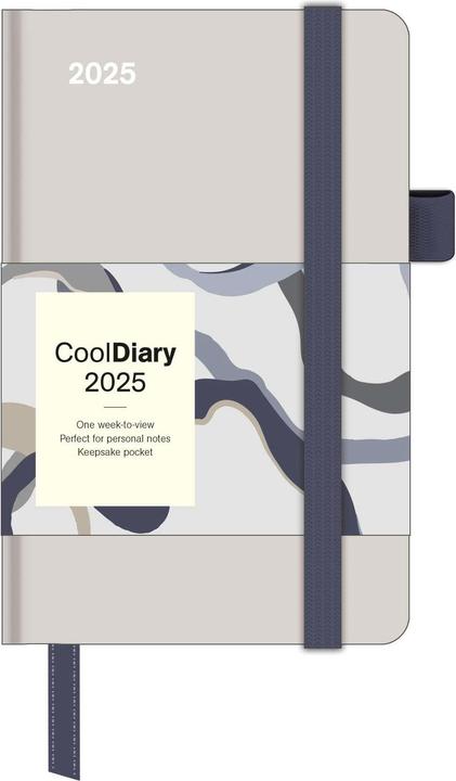 Neumann N NEUMANNVERLAGE - Stone 2025 Cool Diary, 9x14cm, agenda semainier avec bandeau et ruban de lecture (9 x 14 cm, Allemand)