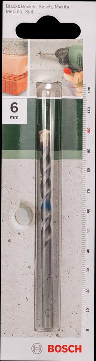 Produktbild Bosch Professional Zubehör Betonbohrer nach ISO 5468 D= 6,0 mm L= 100 mm (6 mm)