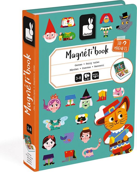 Janod Magnet book fairy tale (English, French, German, Italian, 3 - 8 years)