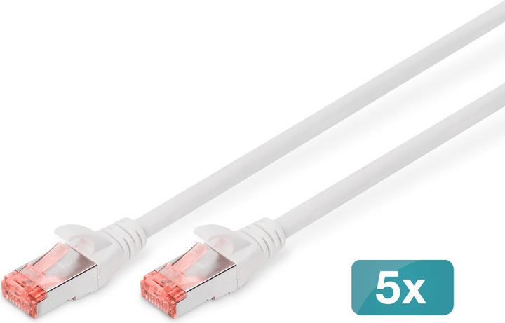 Produktbild Digitus CAT5e S-FTP Patchk.,10m,Weiss (S/FTP, CAT6, 10 m)