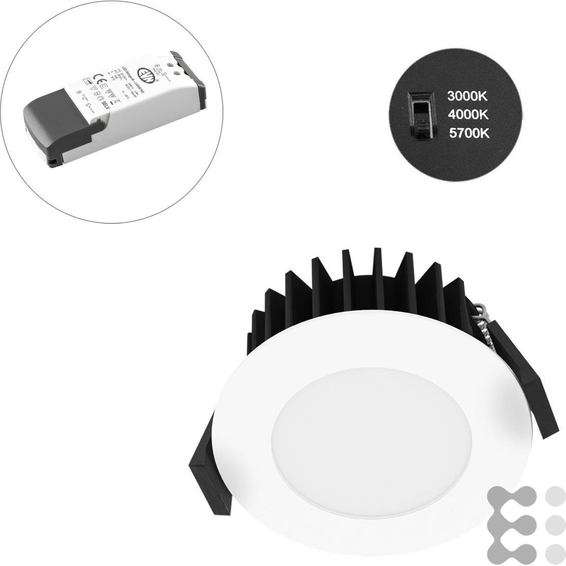 EVN-Lichttechnik, Wandleuchte + Deckenleuchte, Lichttechnik LED-Spot 230V dim. IP54 L54N100125 (1200 lm)