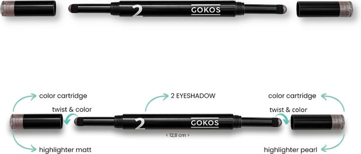 Actual product image Gokos Eyelighter Black Edition (228 Go Glam!)