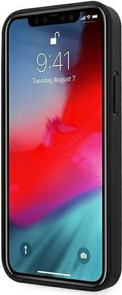 Produktbild Mercedes AMG AMHCP12LDOLBK iPhone 12 Pro Max 6,7" czarny/black hardcase Leather Hot Stamped (Apple iPhone 12 Pro Max)