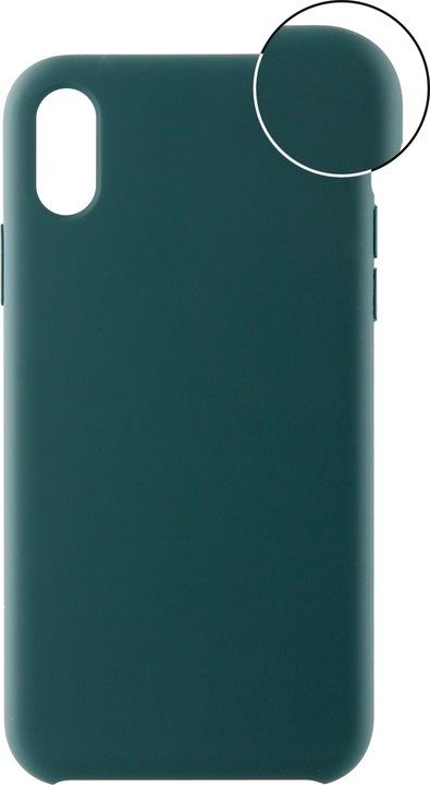 Actual product image Vivanco Silicone Protective Case for iPhone XR,Midnight Green (Apple iPhone XR)