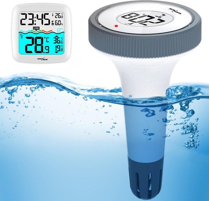 Actual product image Greenblue Pool thermometer with GB216 weather station