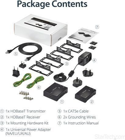 Actual product image StarTech Extends an HDMI signal over Cat5 UTP (Extender)