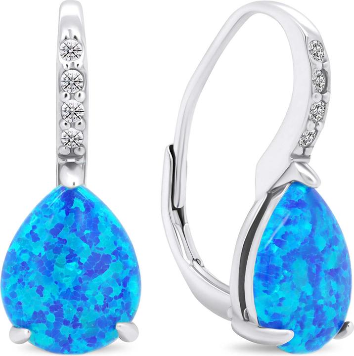 Immagine prodotto Brilio Argento - Orecchini in argento con opali sintetici EA371WB