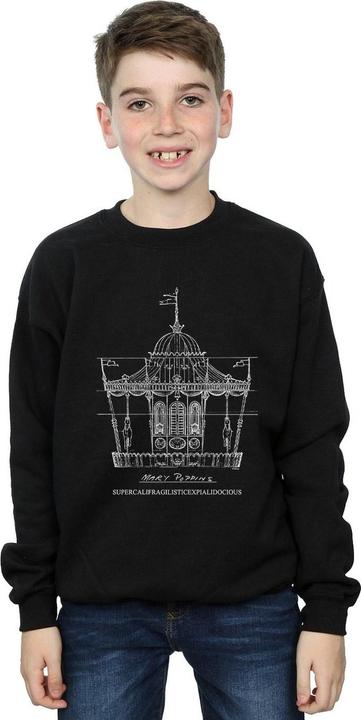Produktbild Disney Mary Poppins Carousel Sketch Sweatshirt Jungen (140, 146)